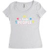 I Hate People Women's Triblend Scoop T-shirt