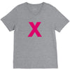 pink x V-Neck Tee