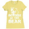 Beware Of The Bear Ladies Fitted T-Shirt