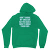 dont judge my english setter Hoodie