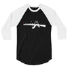 banksy style ak47 art   funny 3/4 Sleeve Shirt