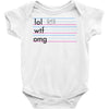 practice your texting Baby Onesie