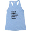 rock paper scissors lizard spock big bang theory geek nerd gift t shir Racerback Tank
