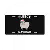 fleece navidad License Plate