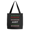 ugly christmas aunt Tote Bags