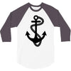 anchor sailor t shirt fashion cross top tee nautical tshirt retro tatt 3/4 Sleeve Shirt