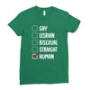 Lgbt Checklist Ladies Fitted T-Shirt