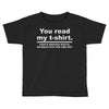 you read my Toddler T-shirt