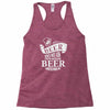 beer does not ask questions Racerback Tank
