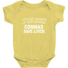 commassavenavy Baby Bodysuit