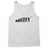 evolution of a fisherman angler mens fishing t shirt Tank Top