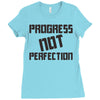progress not perfection Ladies Fitted T-Shirt
