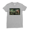 dinosaur attack Ladies Fitted T-Shirt