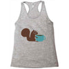 coffe squirrel Racerback Tank