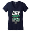 time money Women's V-Neck T-Shirt