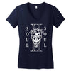 soul II soul white logo Women's V-Neck T-Shirt