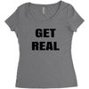get real Women's Triblend Scoop T-shirt