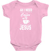 coffee and jesus Baby Bodysuit