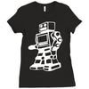 robot funny Ladies Fitted T-Shirt