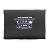I Love Someone with Hodgkin's Cancer to The Moon and Back to Infinity Accessory Pouches