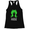 the green frog Racerback Tank