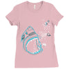 shark attack!!! Ladies Fitted T-Shirt