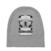 Never Underestimate the Strength of a Melanoma Cancer Warrior Baby Beanies