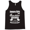 January Girls Are Sunshine Mixed With A Little Hurricane Tank Top