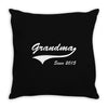 Grandma since 2015 Throw Pillow