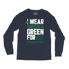 i wear emerald green for liver cancer awareness Long Sleeve Shirts