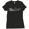 man savage Ladies Fitted T-Shirt