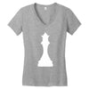 Chess Queen Family Matching Women's V-Neck T-Shirt