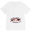 September Peeking Out Baby Girl V-Neck Tee