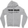 third grade squad Zipper Hoodie