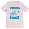 science worship funny geek atheist anti religion T-Shirt
