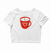 black coffee Crop Top