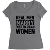 marry puerto rican woman Women's Triblend Scoop T-shirt