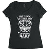 Life After Death Mess With My Baby Women's Triblend Scoop T-shirt