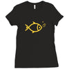 gold fish Ladies Fitted T-Shirt