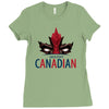 mouthy canadian Ladies Fitted T-Shirt