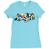 thunder and lightning Ladies Fitted T-Shirt