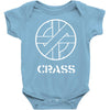 crass anarcho punk rock Baby Onesie