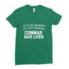 commassavenavy Ladies Fitted T-Shirt