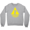 caution shapes being thrown printed Crewneck Sweatshirt