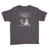 christmas funny dog &amp; snowman Youth Tee
