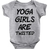 yoga girls are twisted Baby Onesie