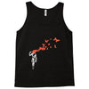 banksy headshot butterfly Tank Top