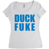 duck fuke Women's Triblend Scoop T-shirt
