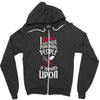i bake because punching people is frowned upon Zipper Hoodie
