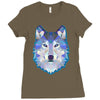 the wolf Ladies Fitted T-Shirt